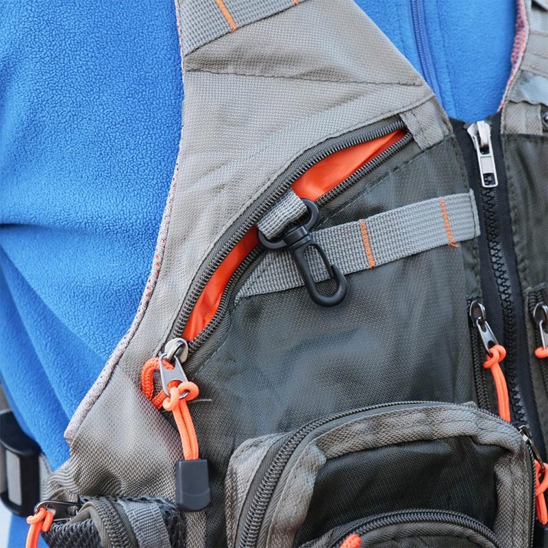 Raprance Fly Fishing Vest Backpack - Adjustable Lightweight and Quick-Dry, with 17 Pockets for Trout Bass Saltwater (Army Green,FV01) - Image 5